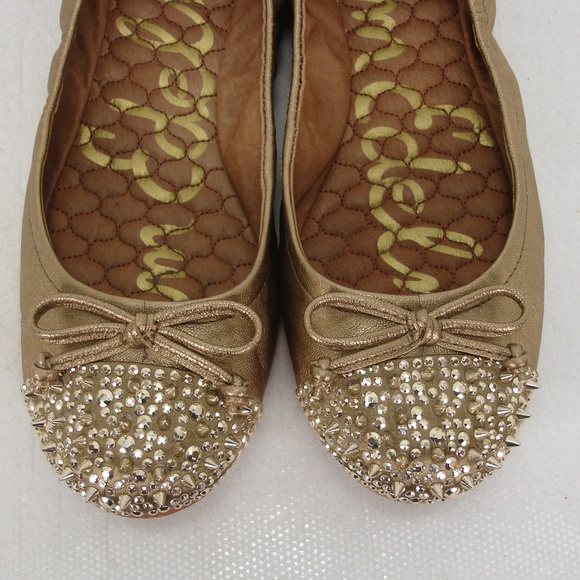 SAM EDELMAN BEATRIX SPIKES STUDS BALLET FLATS 7 M - Picture 5 of 8